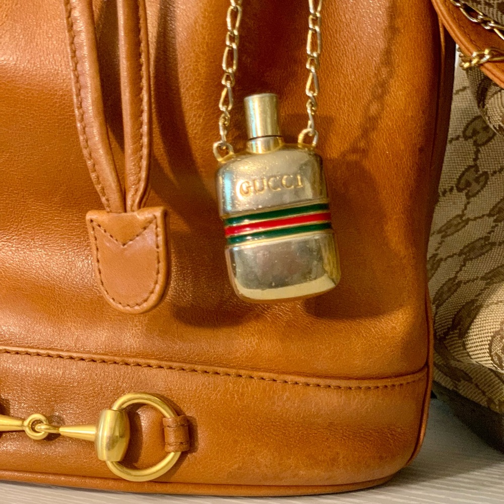 Vintage Gucci Perfume Bottle Necklace